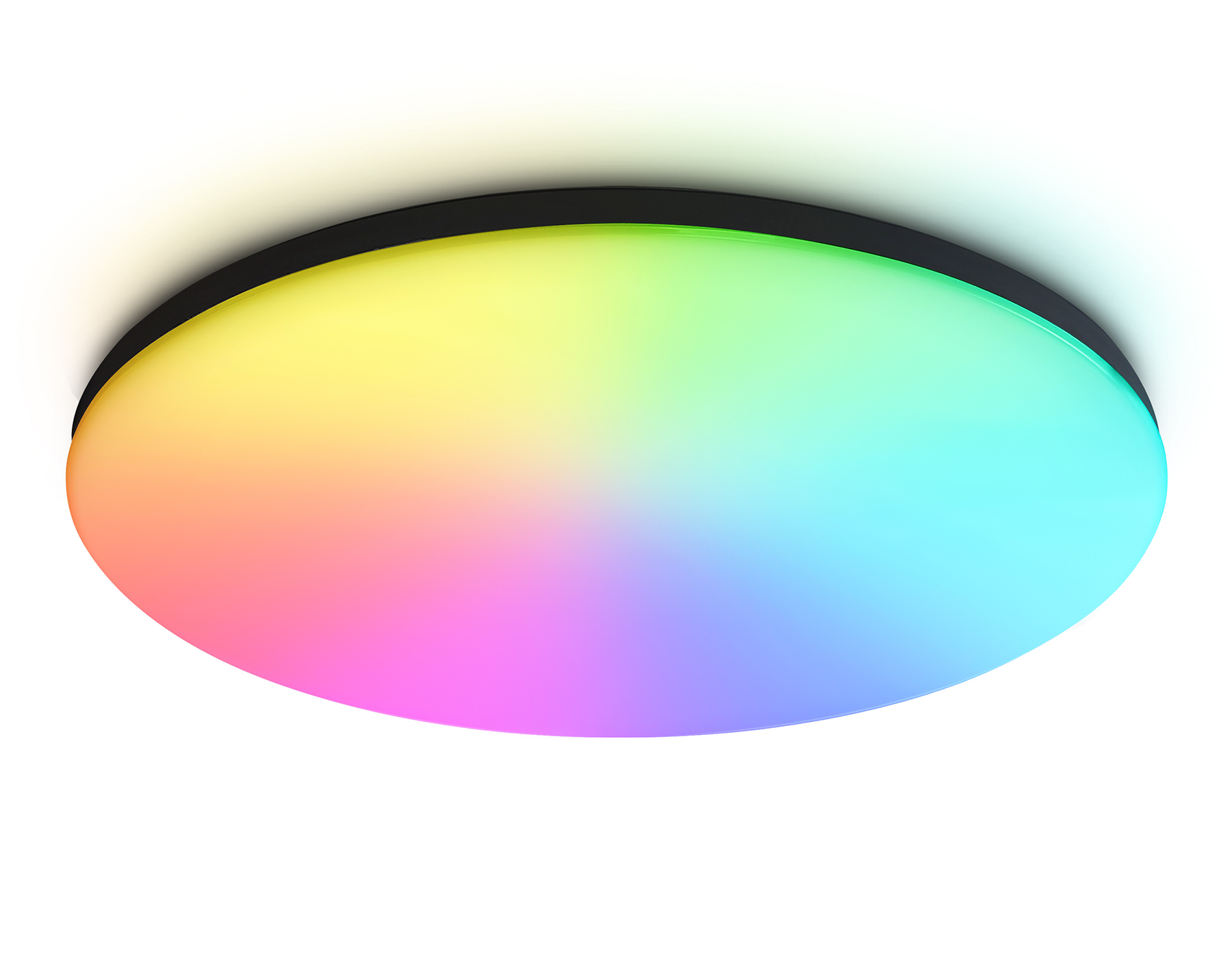 Умный светодиодный светильник Smart Ambrella Light 30W с Wi-Fi, Яндекс Алисой, Tuya, Smart Home, Alexa и ИК пультом FZ2006 BK черный IP54 30W 3000K-6500K+RGB Wi-Fi Алиса/Tuya/Smart Home/Alexa D450*60 (ПДУ ИК)