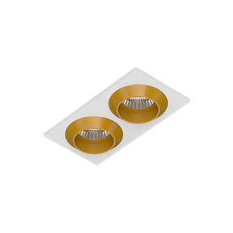 Встраиваемый светодиодный светильник Ledron GIZA MINI SQ2 White-Gold (2094)