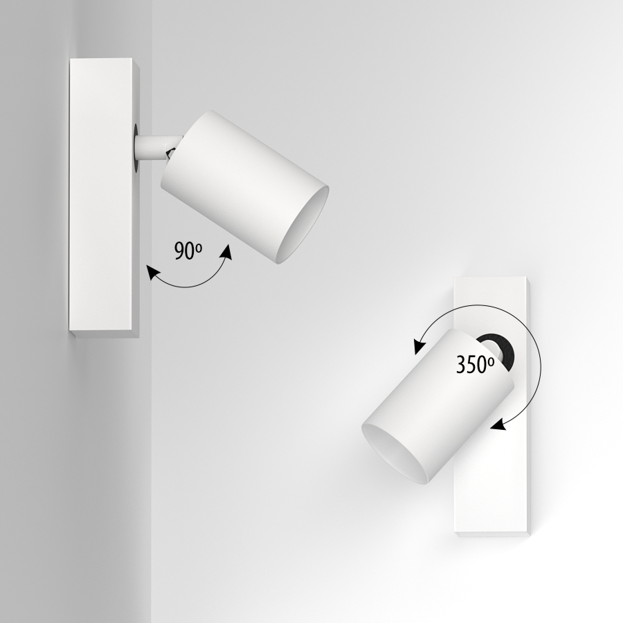 Накладной поворотный светодиодный светильник Ledron SAGITONY E S60 White 4000K (11106)