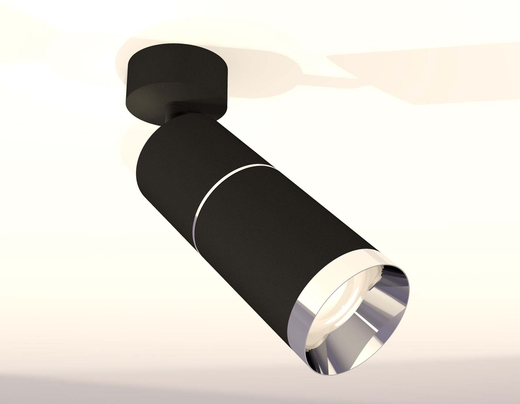 Комплект поворотного светильника XM6313010 SBK/PSL черный песок/серебро полированное MR16 GU5.3 (A2210, C6302, A2060, C6313, N6132)