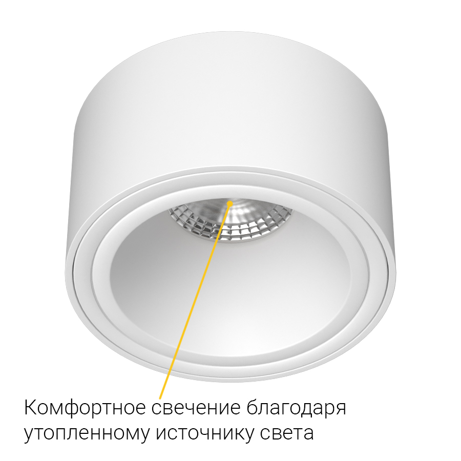 Встраиваемый светильник под сменную лампу Ledron AO1501015 White (2433)