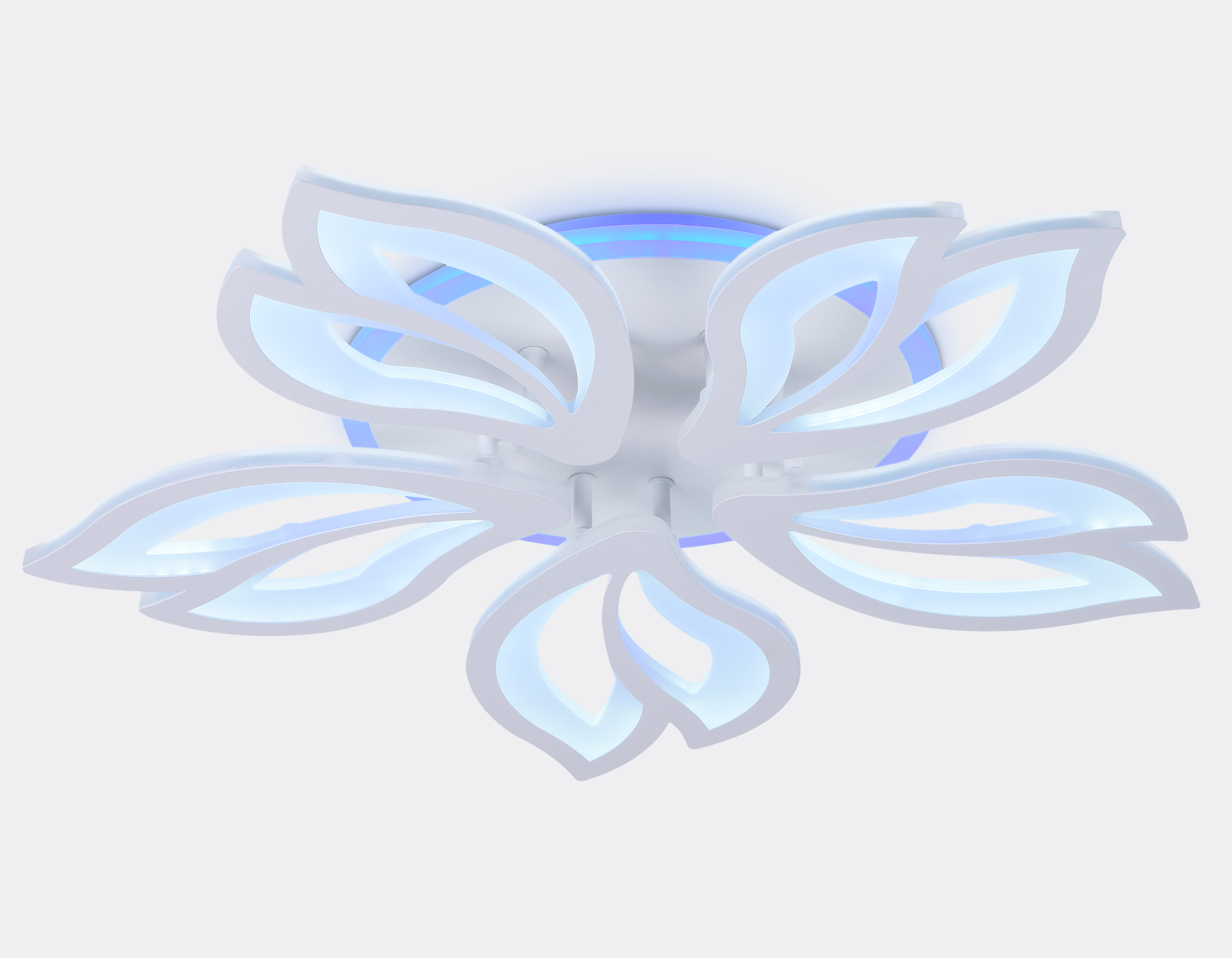 Потолочный светодиодный светильник с пультом FA543/5 WH белый 104W 580*560*80 (ПДУ РАДИО 2.4)