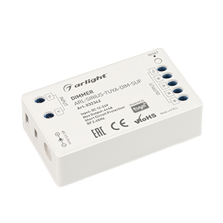 Диммер ARL-SIRIUS-TUYA-DIM-SUF (12-24V, 4x4A, 2.4G) (Arlight, IP20 Пластик, 3 года) 032342