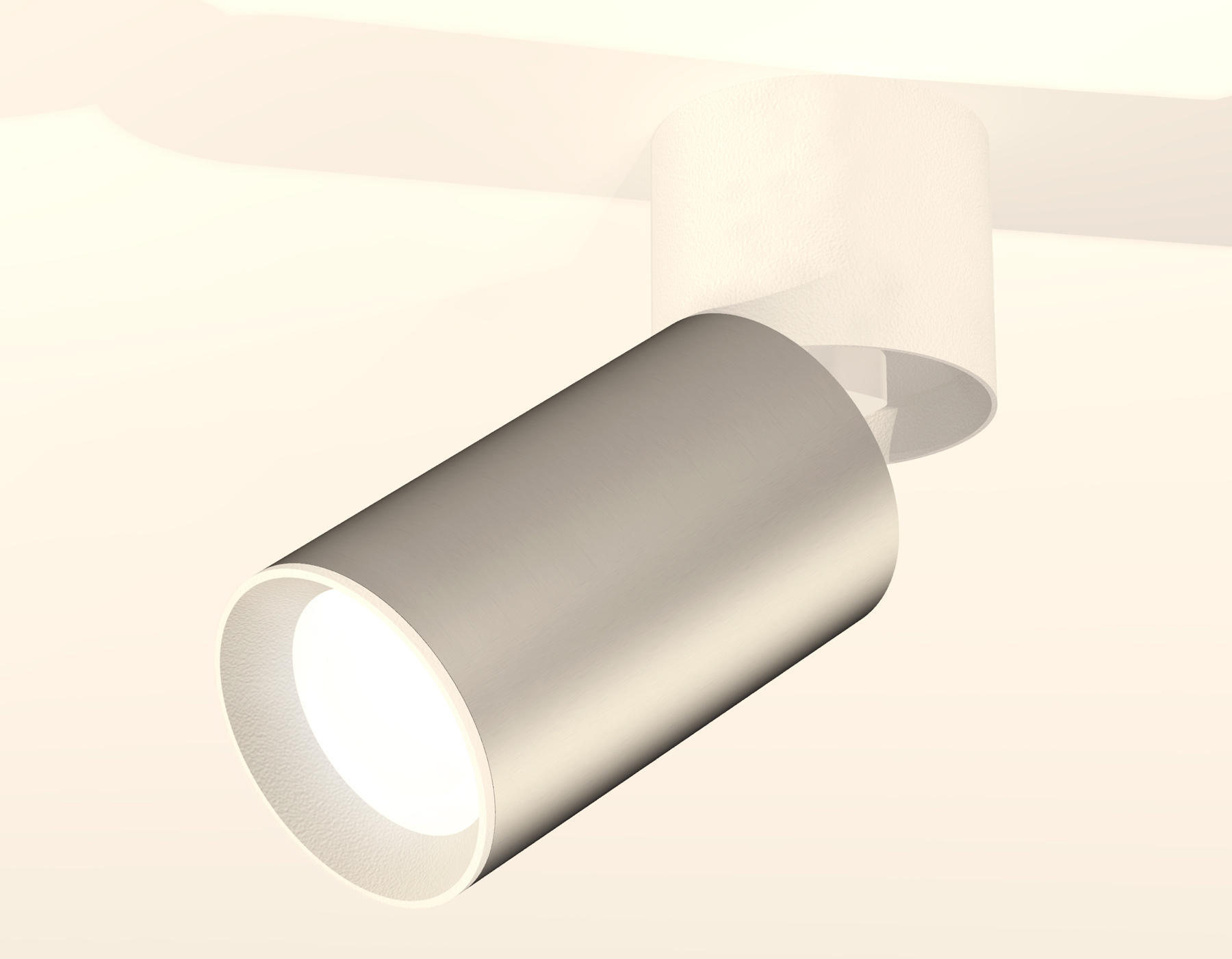 Комплект накладного поворотного светильника XM6324030 SSL/WH/SWH серебро песок/белый/белый песок (A2220, C6324, N6101)