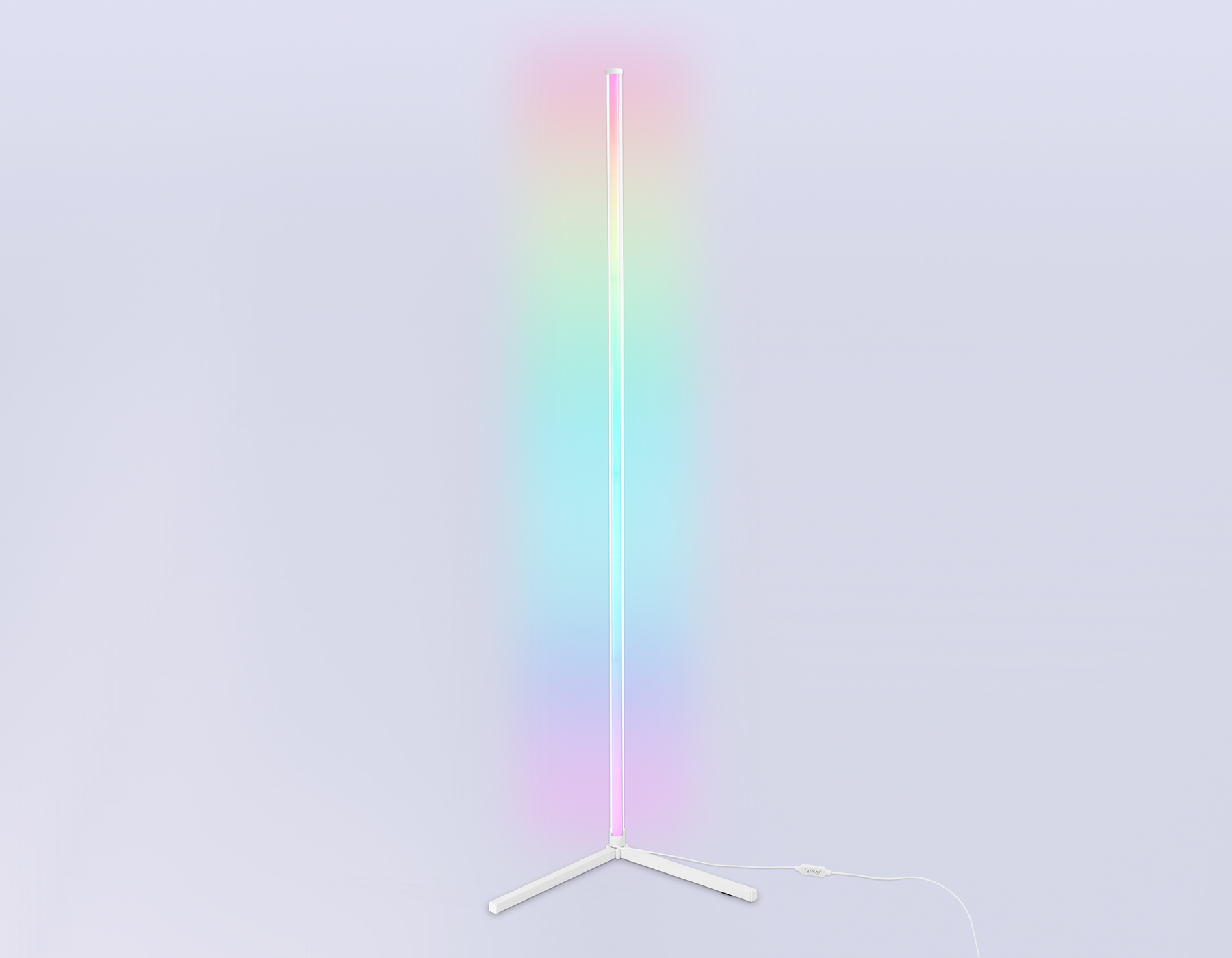 Светильник светодиодный напольный RGB с пультом FL8025 WH белый LED 20W RGB D32*1650 (ПДУ РАДИО 2.4G)