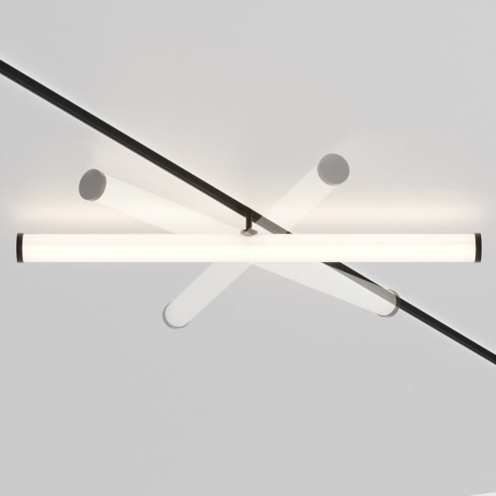 Трековый светильник LARC Exility 3000-6000K 25Вт 360 Dim Smart LED магнитный Maytoni Technical TR086-4-25W-DS-B (tr086-4-25w-ds-b)