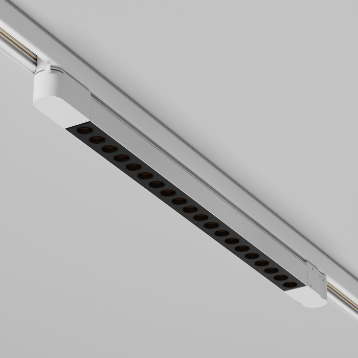 Трековый светильник трехфазный 20W 220V Maytoni Points TR195-3-20W27K-M-W (tr195-3-20w2_7k-m-w)