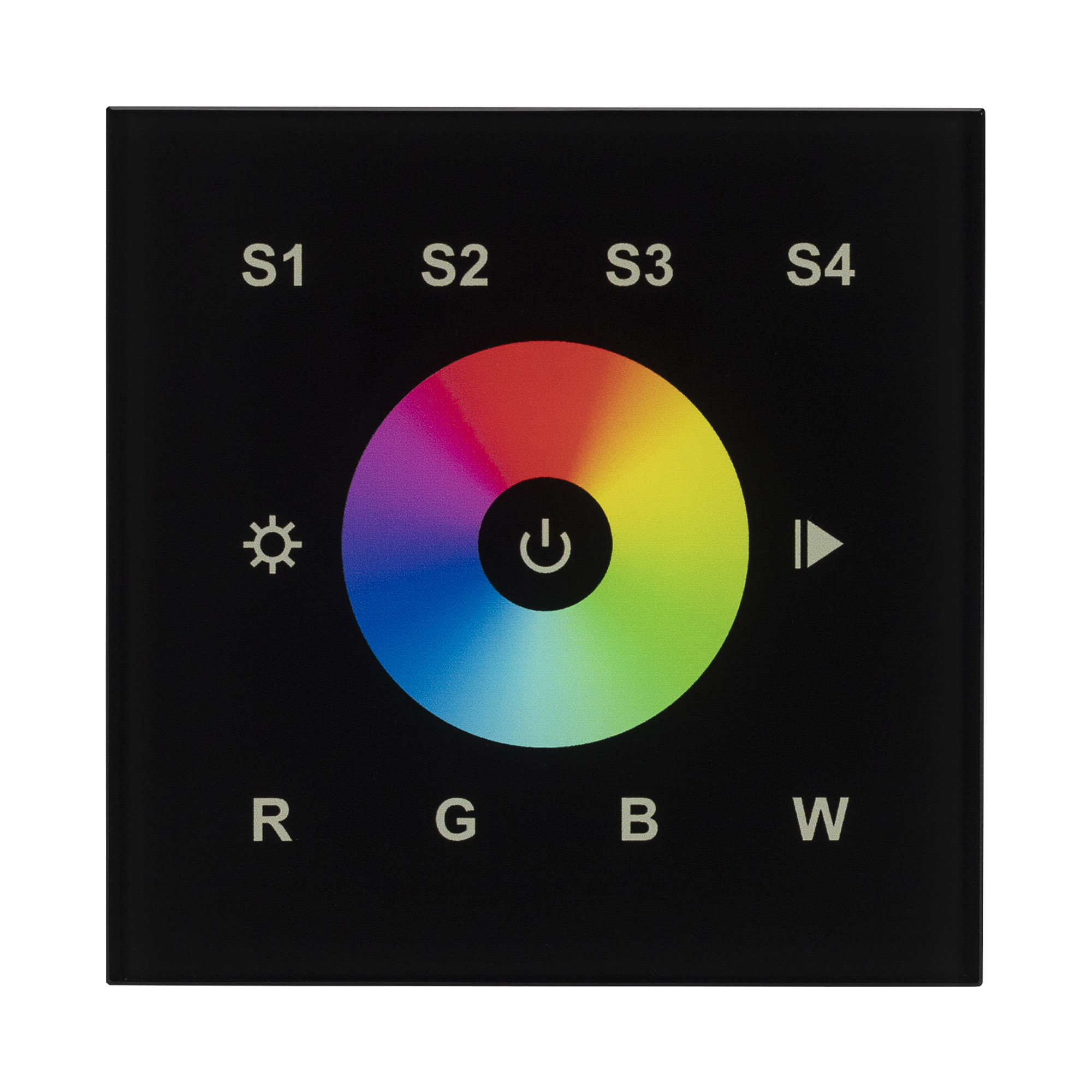 INTELLIGENT ARLIGHT Сенсорная панель DALI-901-11-1G-4SC-RGBW-DT8-IN Black (BUS/230V) (IARL, IP20 Пластик, 3 года) 037199