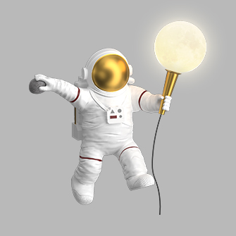 Дизайнерский торшер Astronaut T2620 (8506)