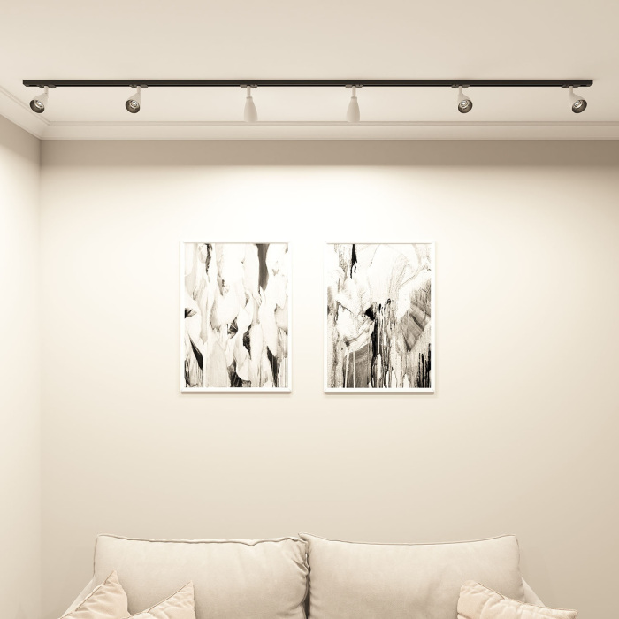 Трековый светильник однофазный Denkirs Bell DK6050-BWBK (dk6050-bw_bk)