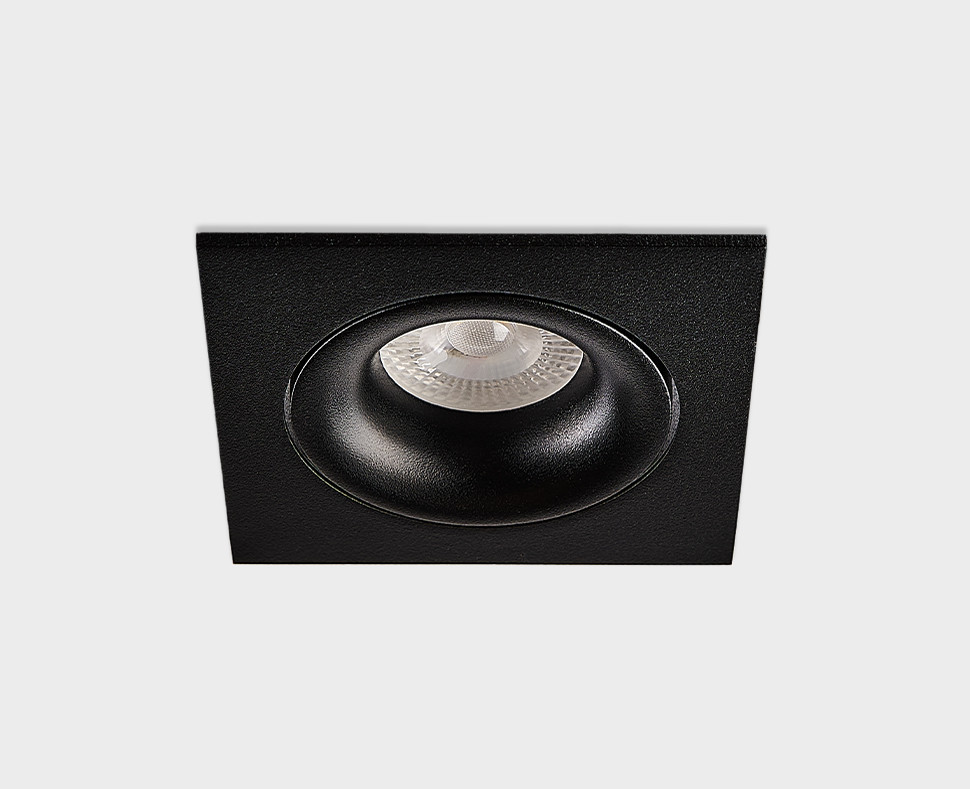 DE-201 black светильник встраиваемый