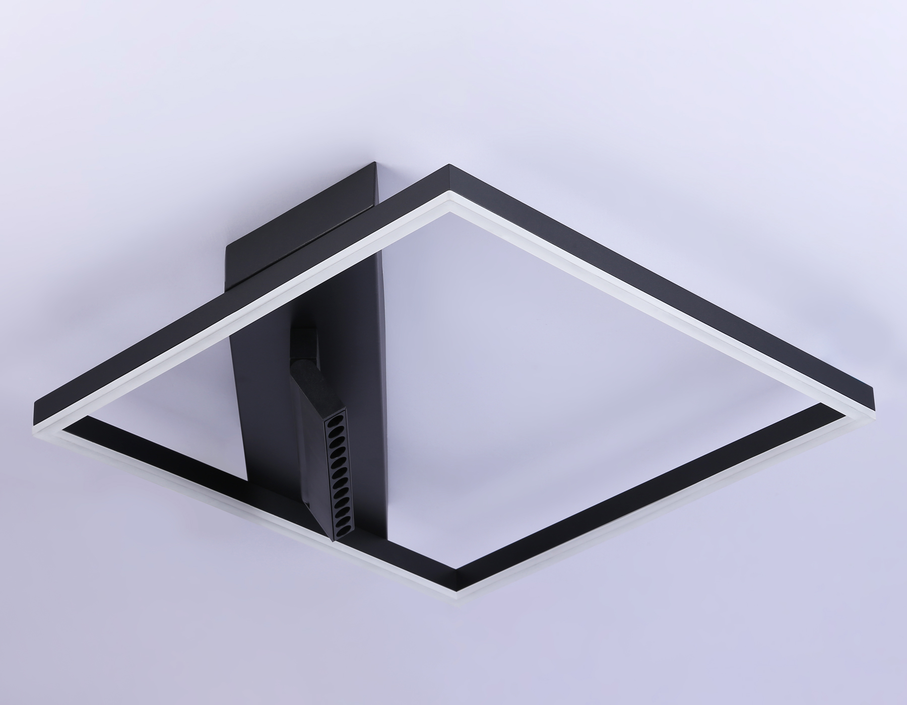 Потолочный светодиодный светильник FL51466/1+1 BK черный 85W 3000K-6400K+4200K 600*600*110 (ПДУ РАДИО 2.4G)