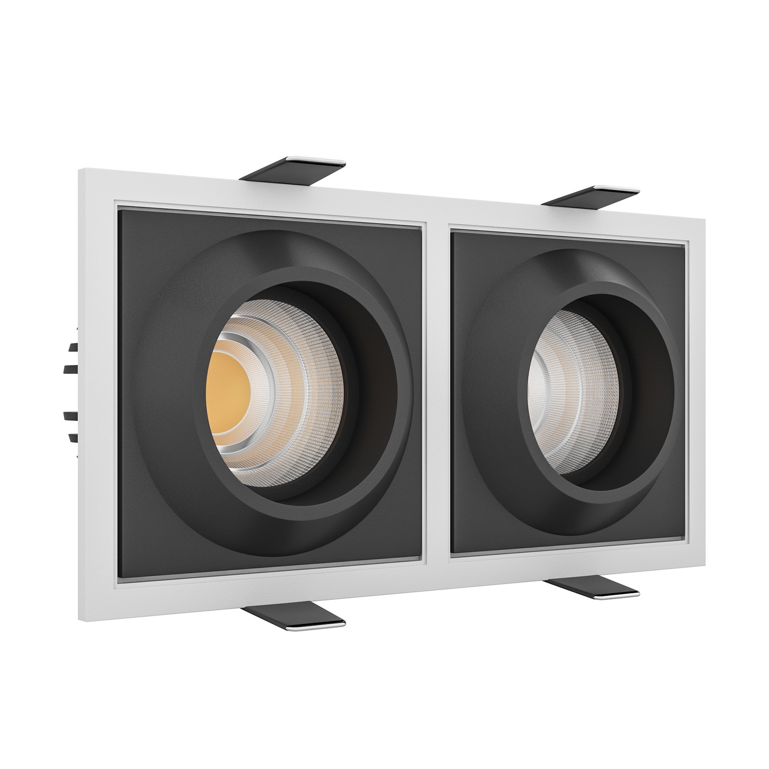 Встраиваемый светодиодный светильник GIZA SQ2 White-Black 4000K (10691)