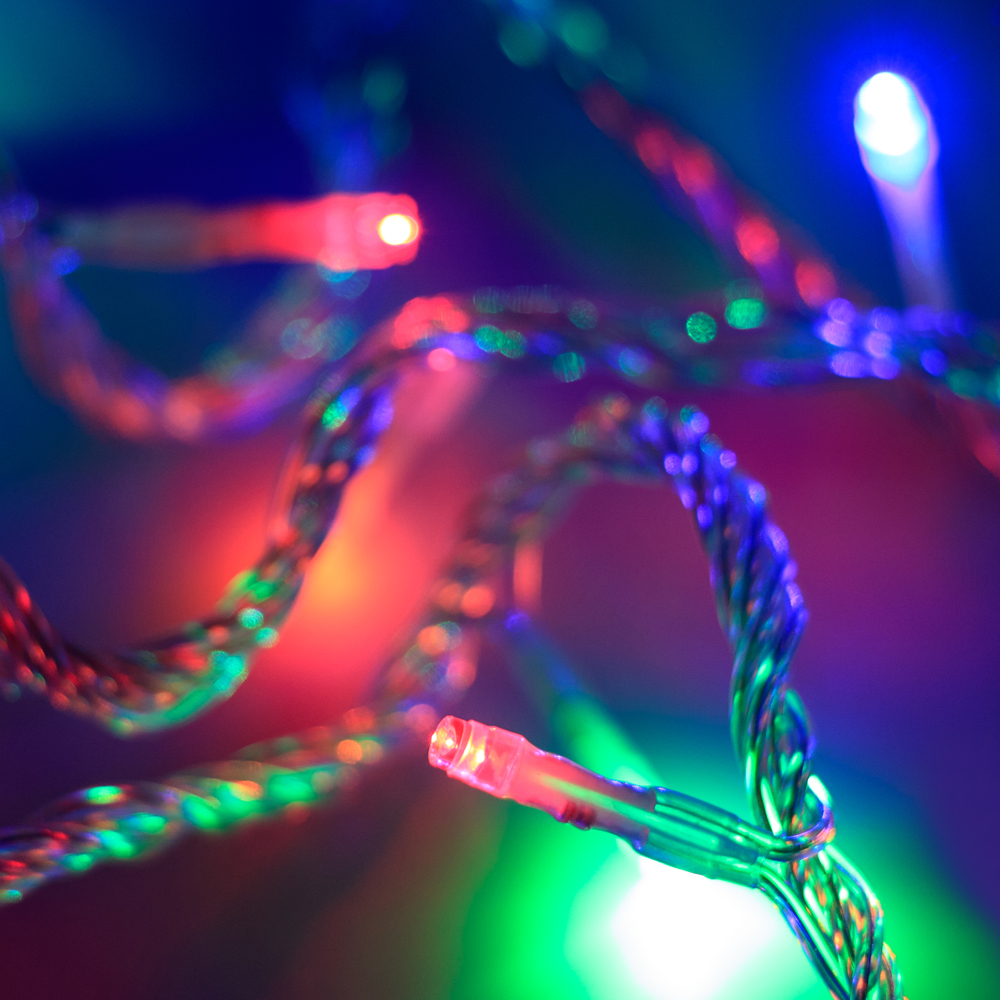 Светодиодная гирлянда ARD-STRING-HOME-5000-CLEAR-50LED-LIVE RGB (230V, 3.5W) (Ardecoled, IP20) 025763