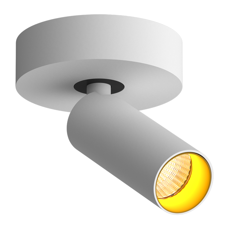 Накладной поворотный светодиодный светильник Ledron SAGITONY R1 S40 Dim White-Gold 4000K (10850)