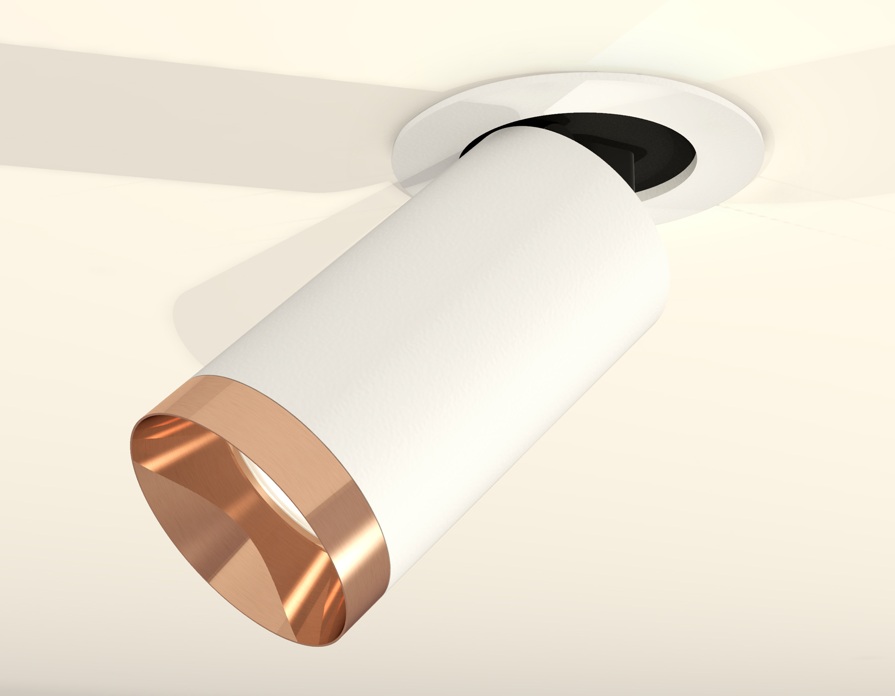 Комплект встраиваемого поворотного светильника XM6322205 SWH/PPG белый песок/золото розовое полированное MR16 GU5.3 (A2241, C6322, N6135)