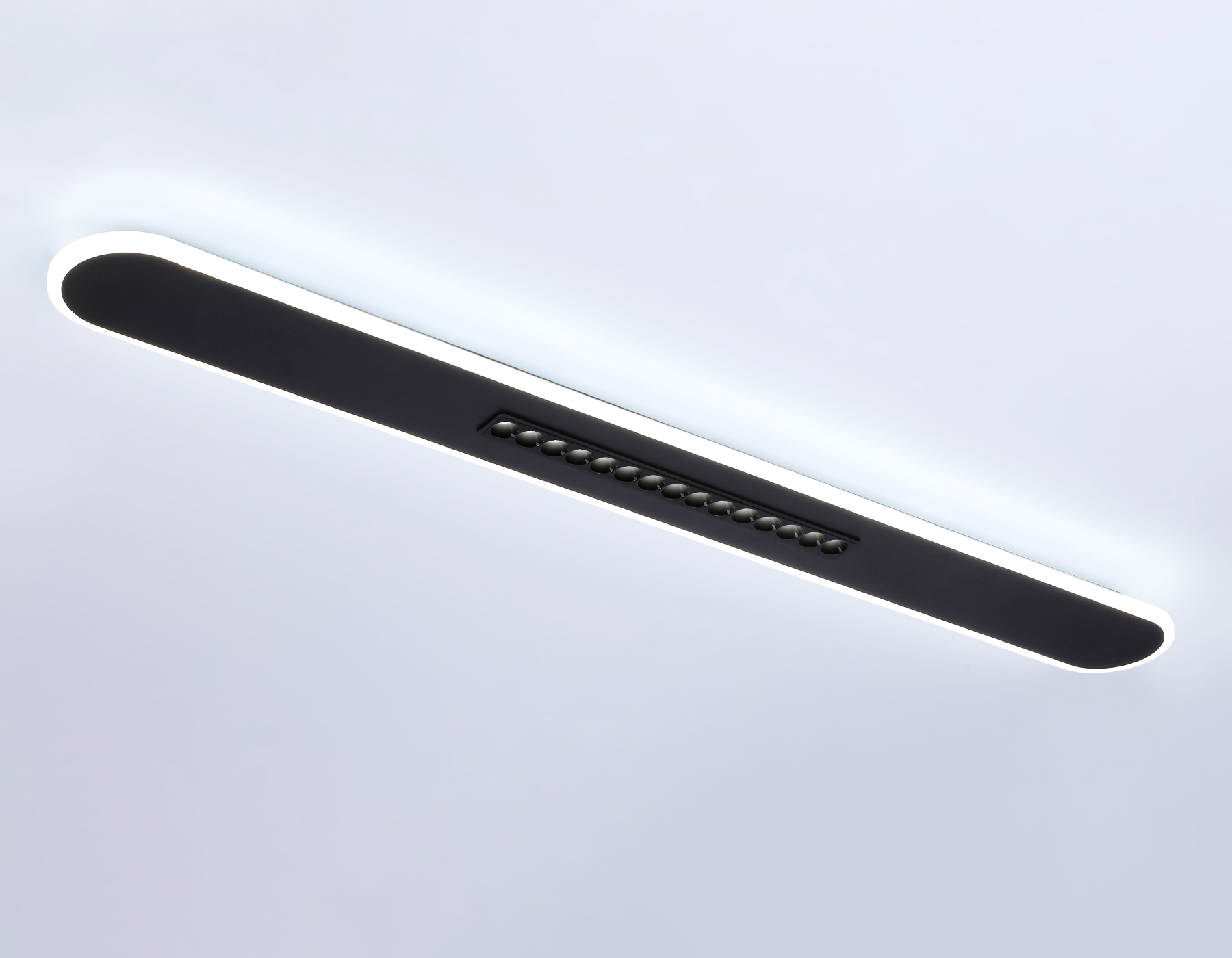 Потолочный светодиодный светильник FL51448 BK черный 70W 3000K-6400K+4200K 1200*125*40 (Без ПДУ)