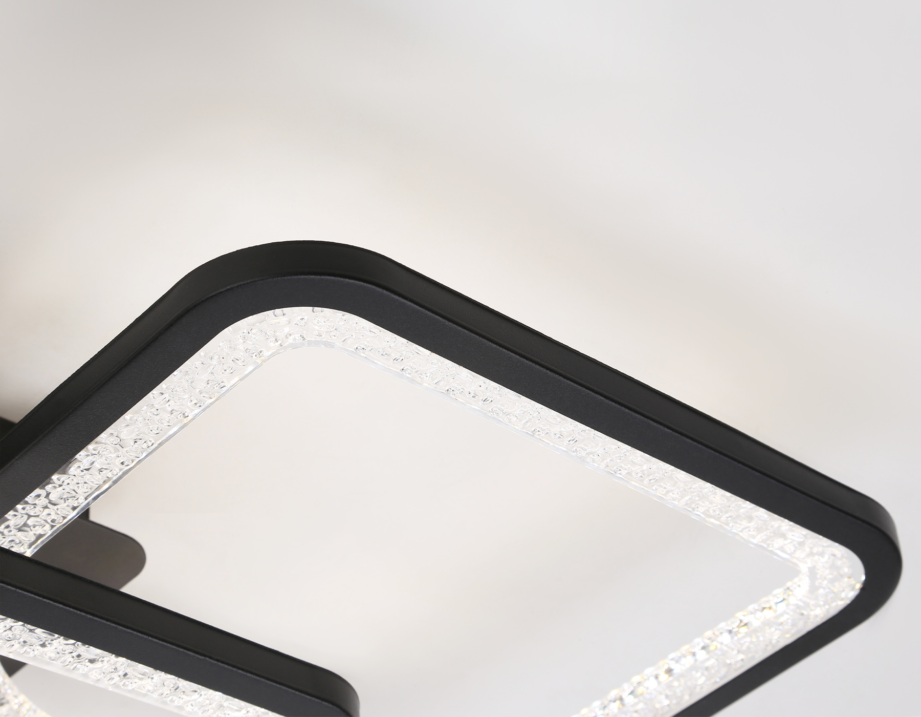 Потолочный светодиодный светильник с пультом FA4424/4+4 BK черный 150W 3000K+6400K/4200K/6400K+3000K 580*580*120 (ПДУ ИК)