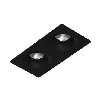 Встраиваемый светильник под сменную лампу Ledron MJ1003 SQ2 Black (2348)