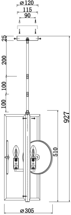 Потолочная люстра Marmo MOD099PL-03G (mod099pl-03g)