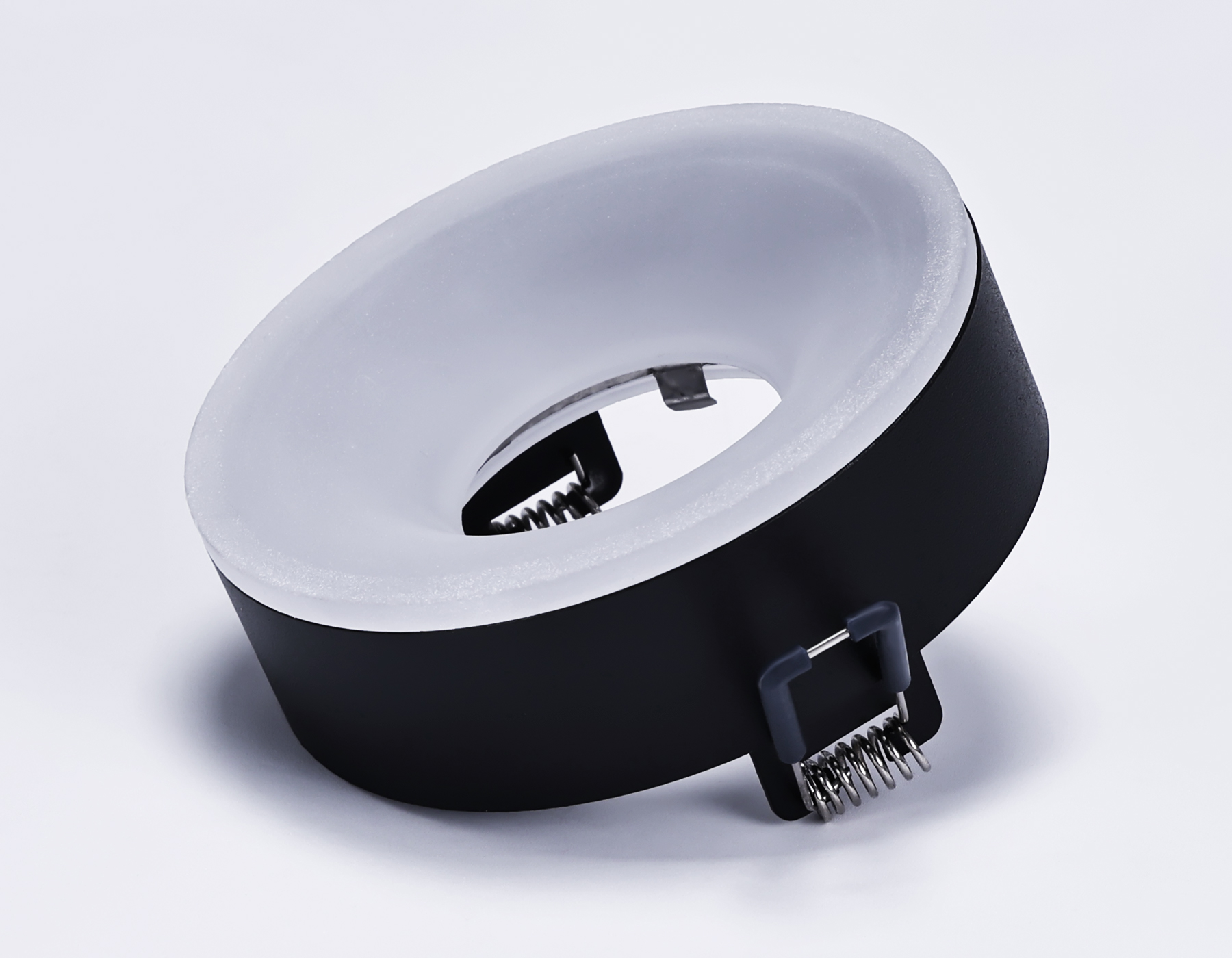 Встраиваемый светильник с акрилом GU5.3 TN3332 SBK/FR черный песок/белый матовый GU5.3 D96*50