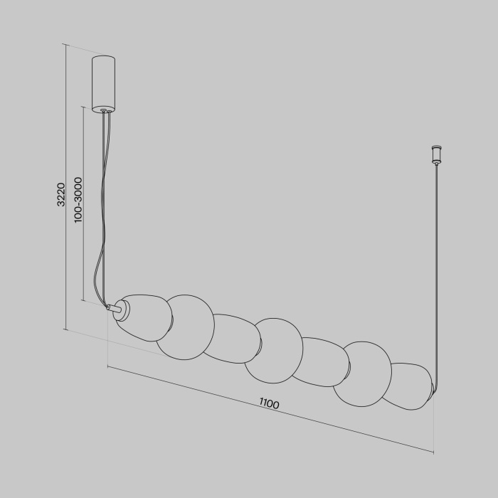 Подвесной светильник Maytoni Pattern MOD267PL-L42CH3K (mod267pl-l42ch3k)