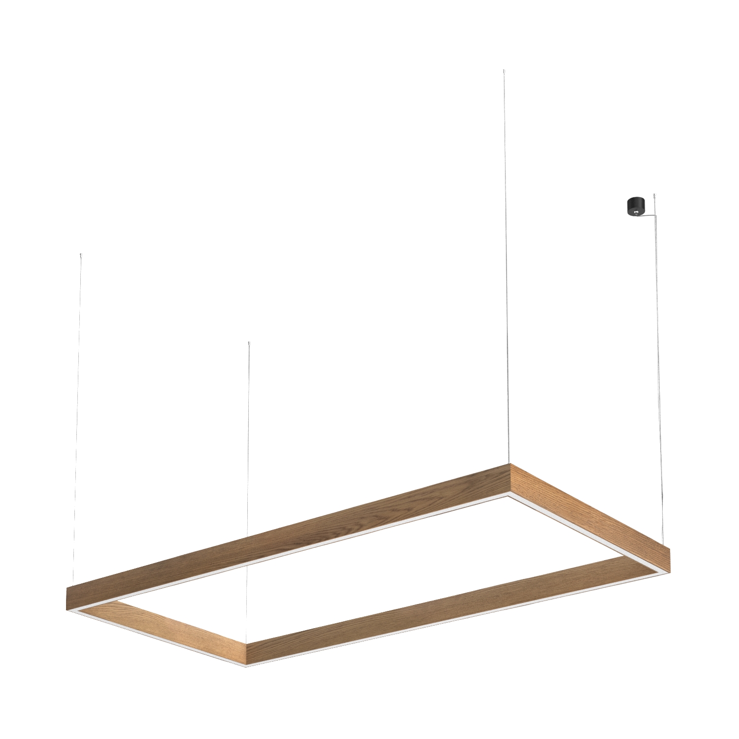 Подвесной светодиодный светильник Ledron KVADRO HL 1025х2025 Black 4000K (4735)