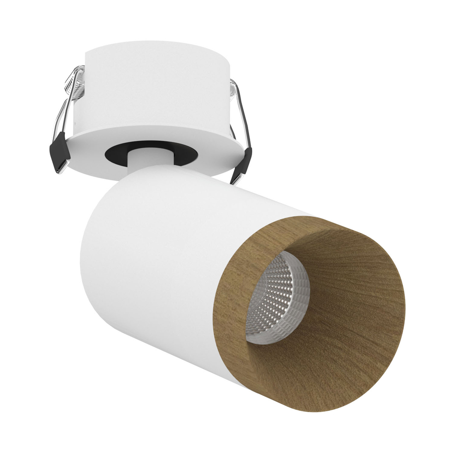 Встраиваемый светодиодный светильник Ledron SAGITONY R Basic S60 Wooden White (10196)