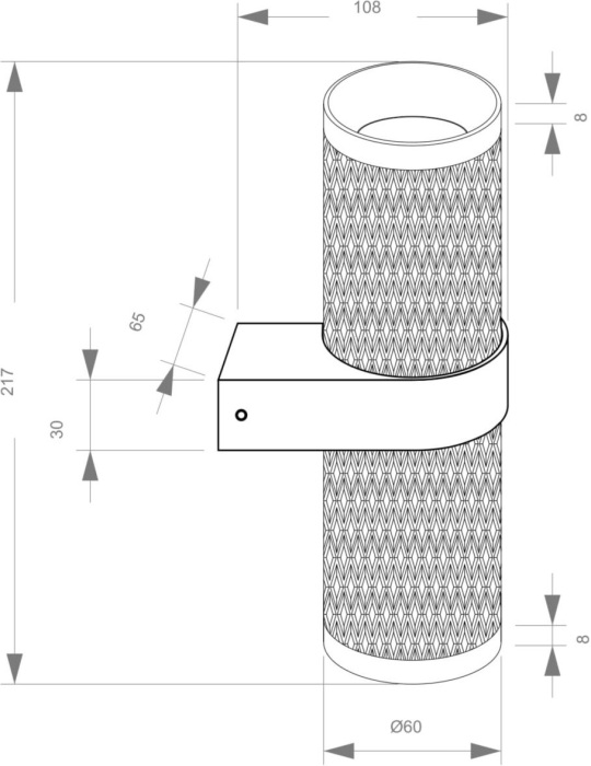 Настенный светильник бра Focus Design GU10х2 7Вт IP 20 Maytoni Technical C069WL-02MG (c069wl-02mg)