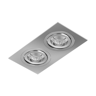 Встраиваемый поворотный светильник под сменную лампу Ledron AO11821 Alum (2361)