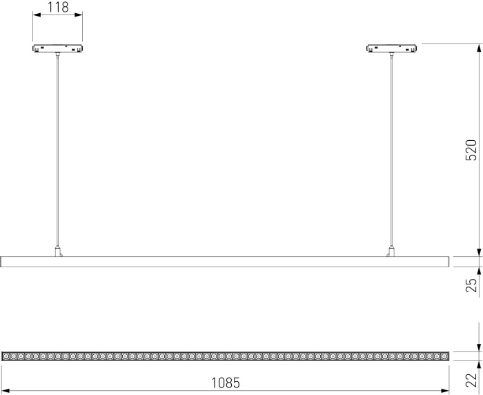 Трековый светильник Elektrostandard Slim Magnetic 8510801 48W 4000K Vilo чрный