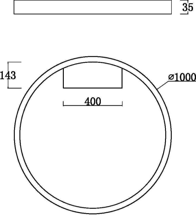 Потолочный светильник светодиодный Rim MOD058CL-L65BS3K (mod058cl-l65bs3k)