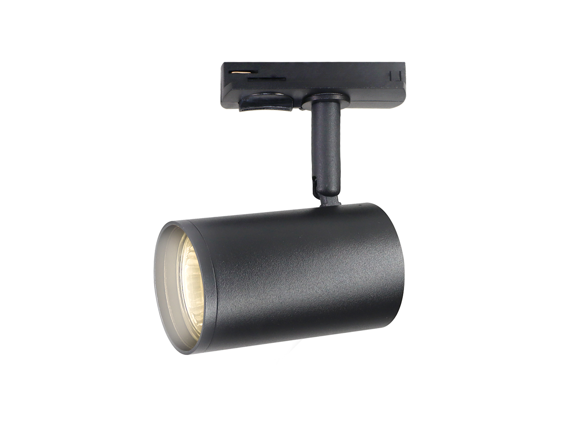 Трековый однофазный светильник со сменной лампой GL5129 BK черный GU10 max 12W