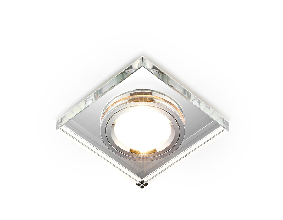 Встраиваемый точечный зеркальный светильник MR16 8170 CL хром MR16 D90 mm