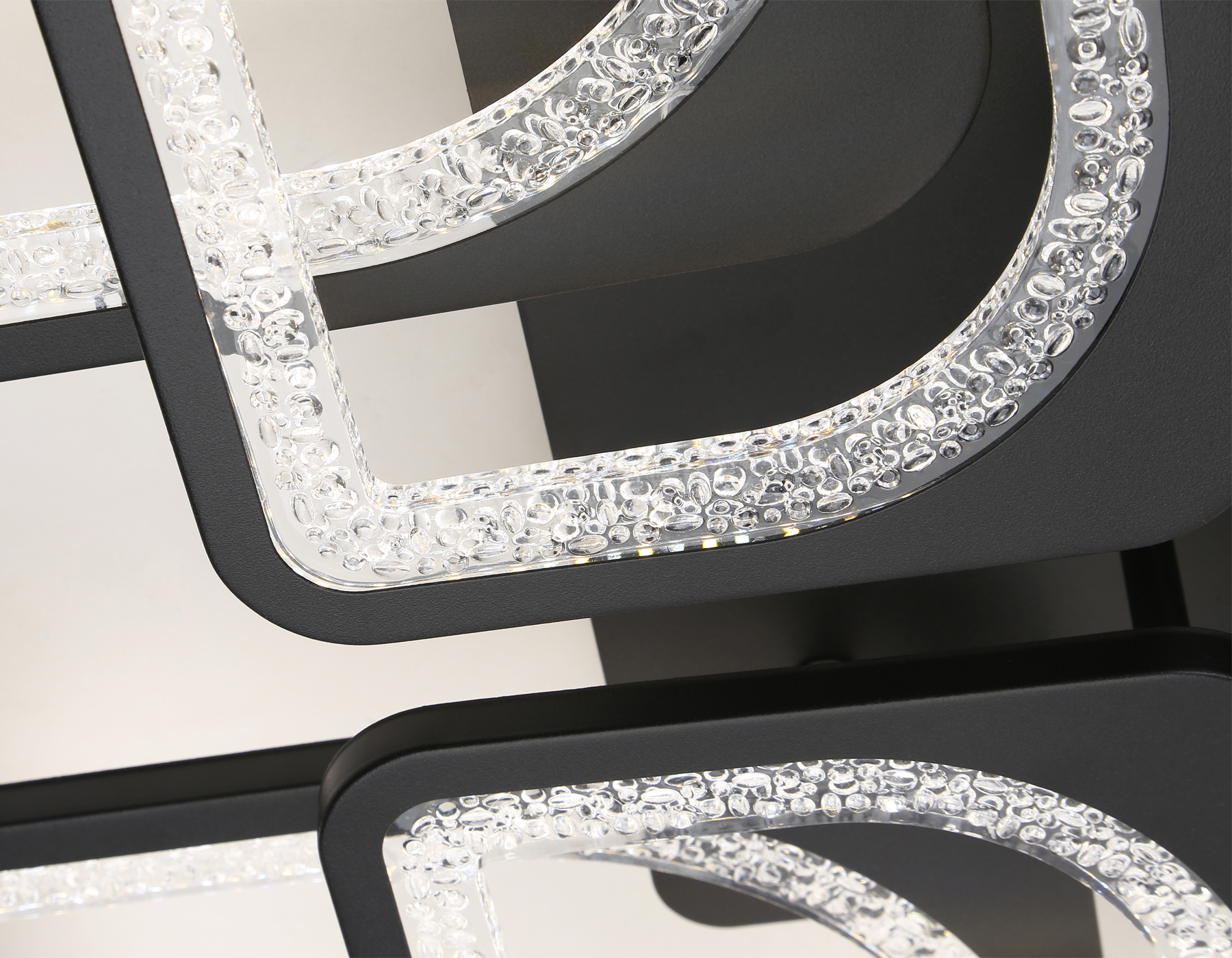 Потолочный светодиодный светильник с пультом FA4424/4+4 BK черный 150W 3000K+6400K/4200K/6400K+3000K 580*580*120 (ПДУ ИК)