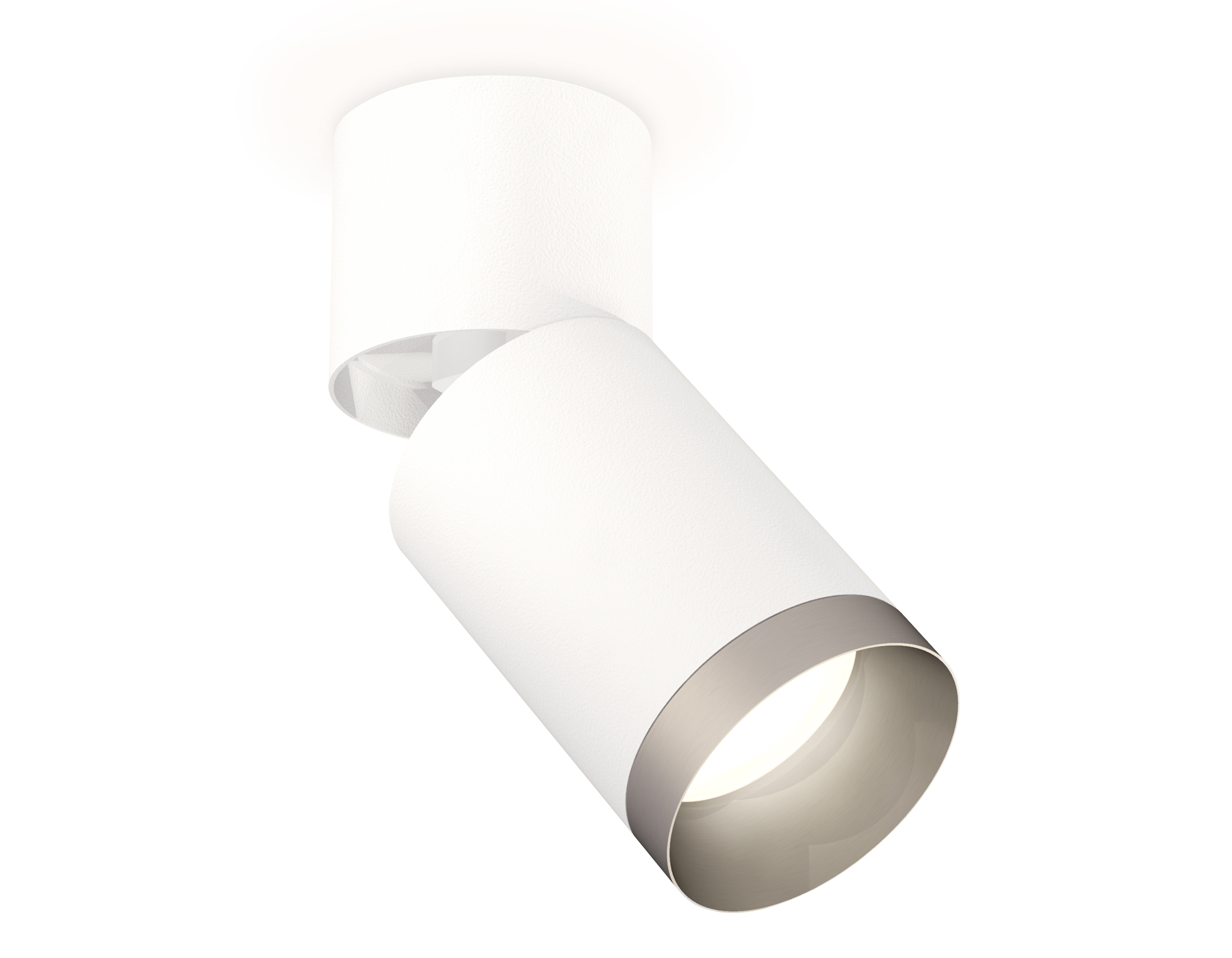 Комплект накладного поворотного светильника XM6312043 SWH/WH/MCH белый песок/белый/хром матовый MR16 GU5.3 (A2220, C6312, N6133)