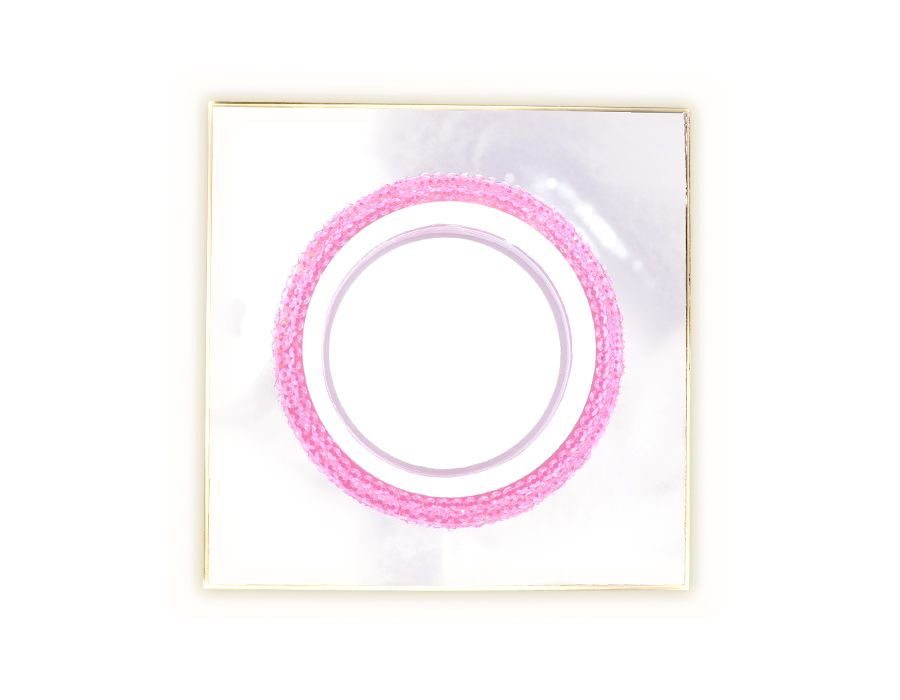 Встраиваемый зеркальный светильник MR16 с подсветкой TN356 CH/PI хром/розовый GU5.3+3W (LED COLD) 95*95*45