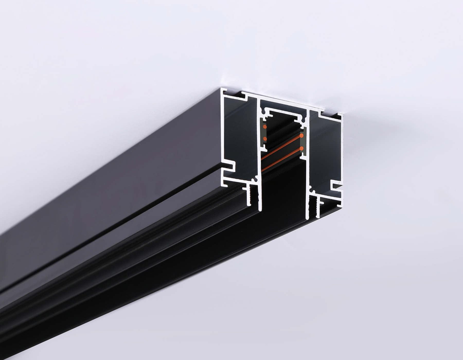 Шинопровод низковольтный встраиваемый в натяжной потолок Magnetic GL3262 BK черный IP20 48V 3000*62.72*53.15