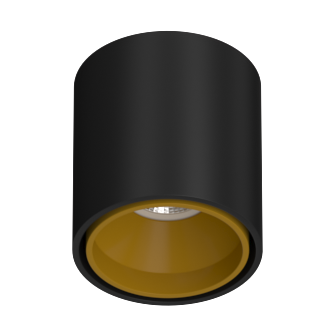 Накладной светильник под сменную лампу Ledron KEA R ED GU10 Black-Gold (2801)