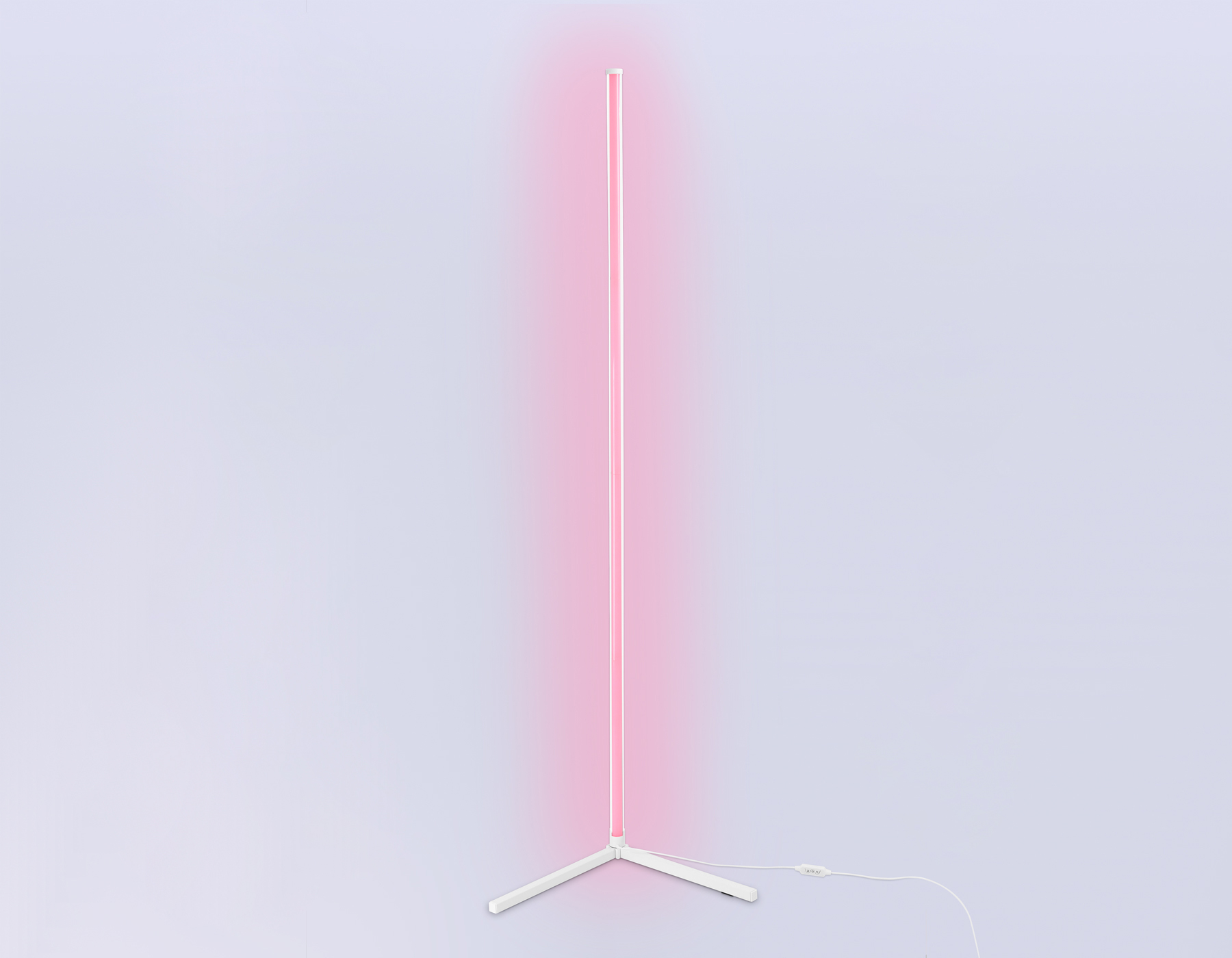 Светильник светодиодный напольный RGB с пультом FL8025 WH белый LED 20W RGB D32*1650 (ПДУ РАДИО 2.4G)