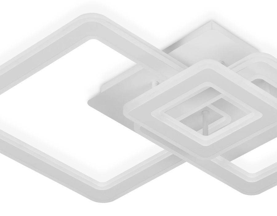 Потолочный светодиодный светильник с пультом FA862 WH белый 79W 505*470*95 (ПДУ РАДИО 2.4)