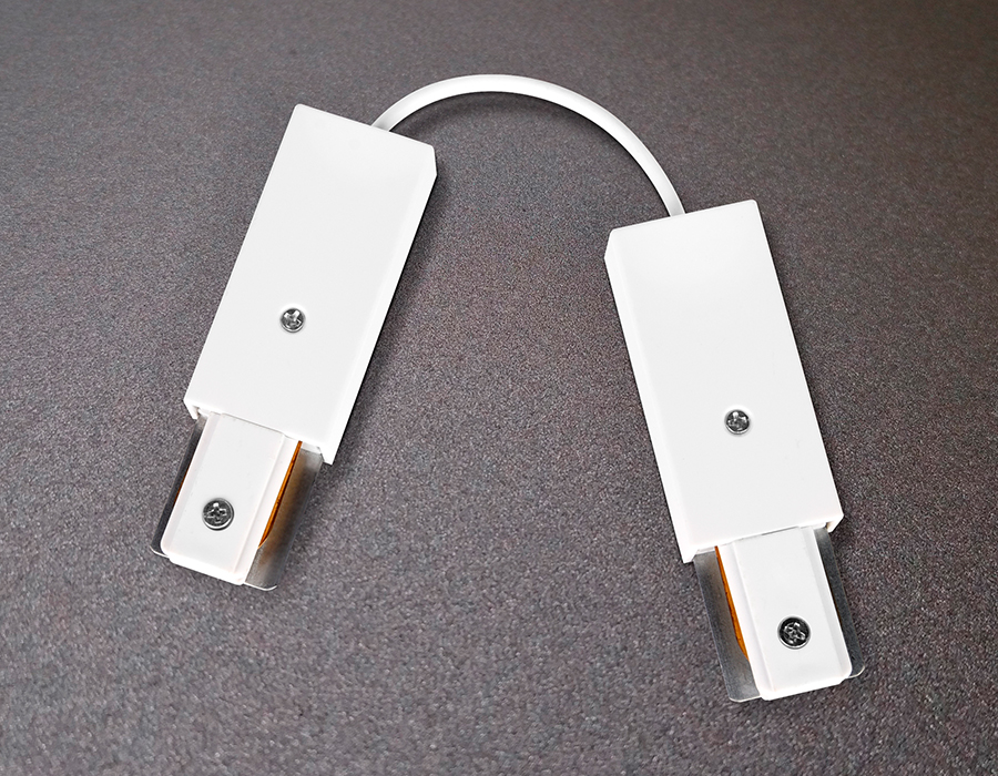 Коннектор гибкий однофазный для соединения трековых шинопроводов GL7087 WH коннектор гибкий однофазный для соединения трековых шинопроводов