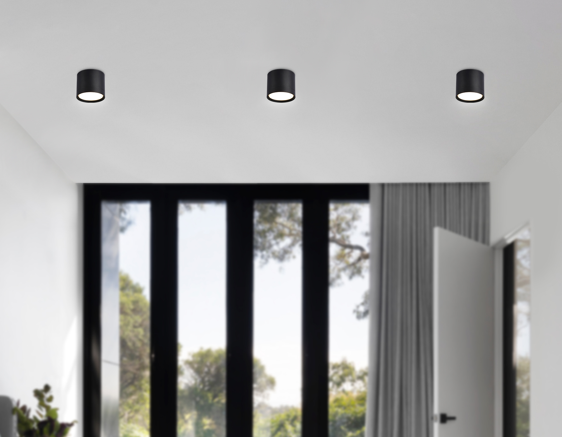 Накладной точечный светильник GX53 TN5351 BK черный GX53 D82*70