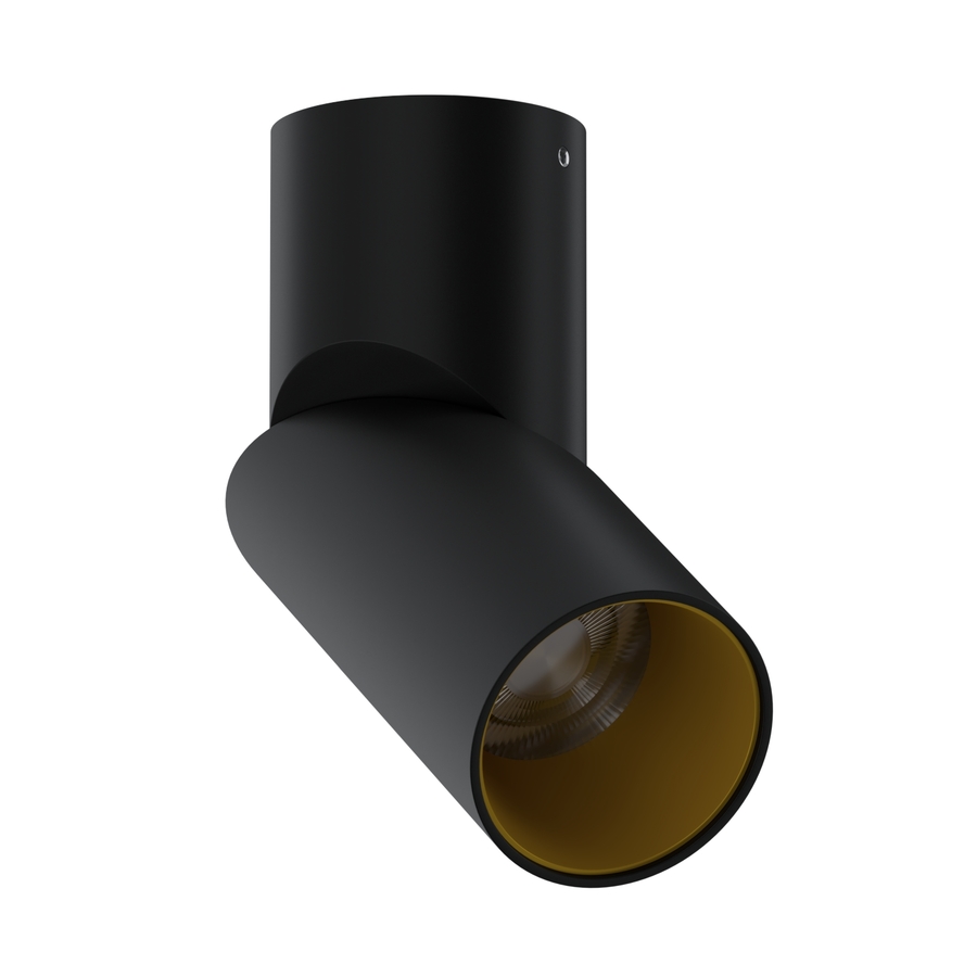 Накладной поворотный светодиодный светильник Ledron CSU0809 Black-Gold TRIAC (10113)