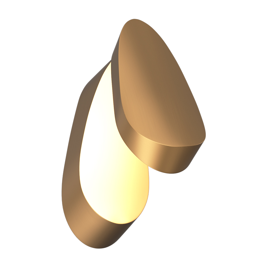 Настенный светодиодный светильник GLORY Brushed gold (10103)