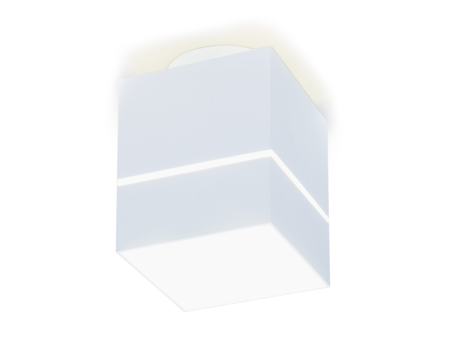 Накладной светодиодный точечный светильник TN257 WH/S белый/песок LED 4200K 7W 80*80*100