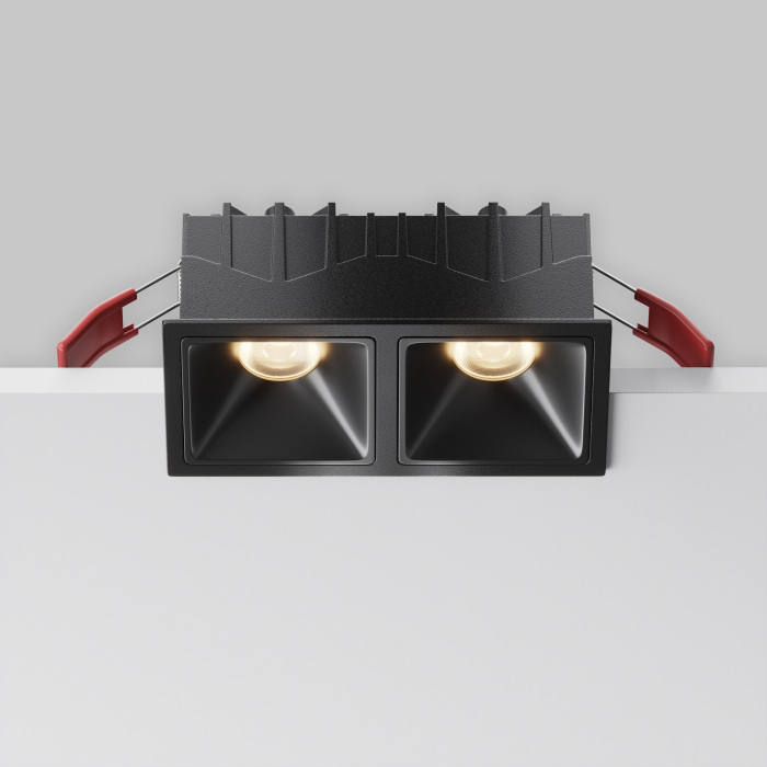 Встраиваемый светильник Maytoni Alfa LED DL043-02-10W3K-SQ-B-1 (dl043-02-10w3k-sq-b-1)