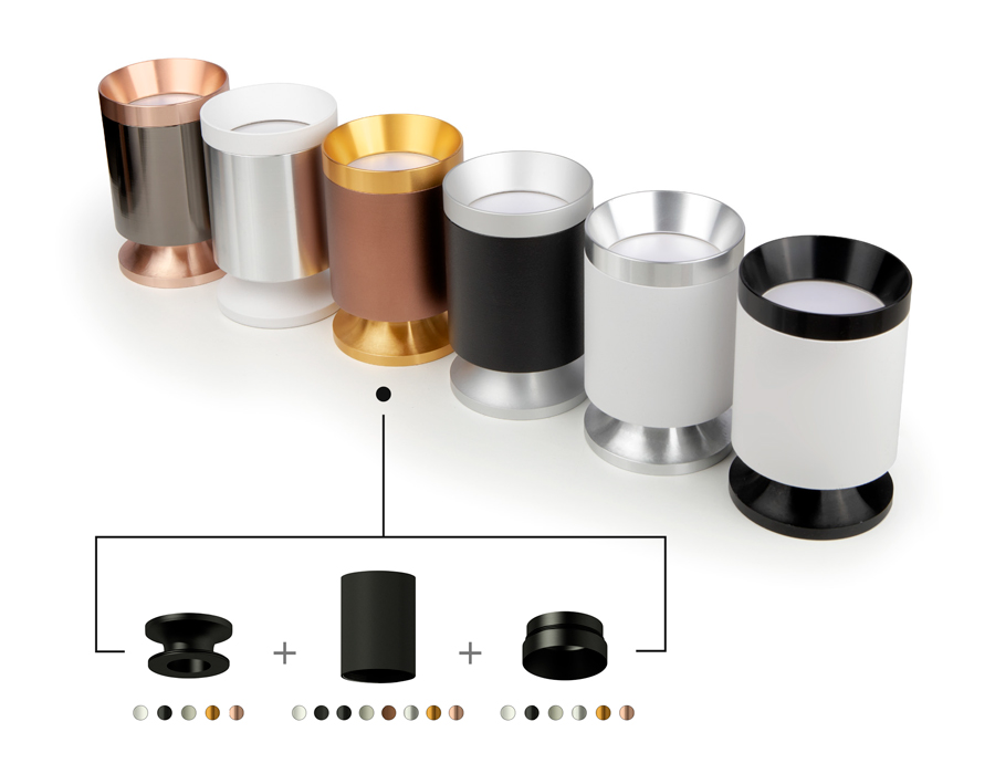 Насадка передняя для корпуса светильника с диаметром отверстия D60mm N6132 PSL серебро полированное D60*H25mm Out10mm MR16