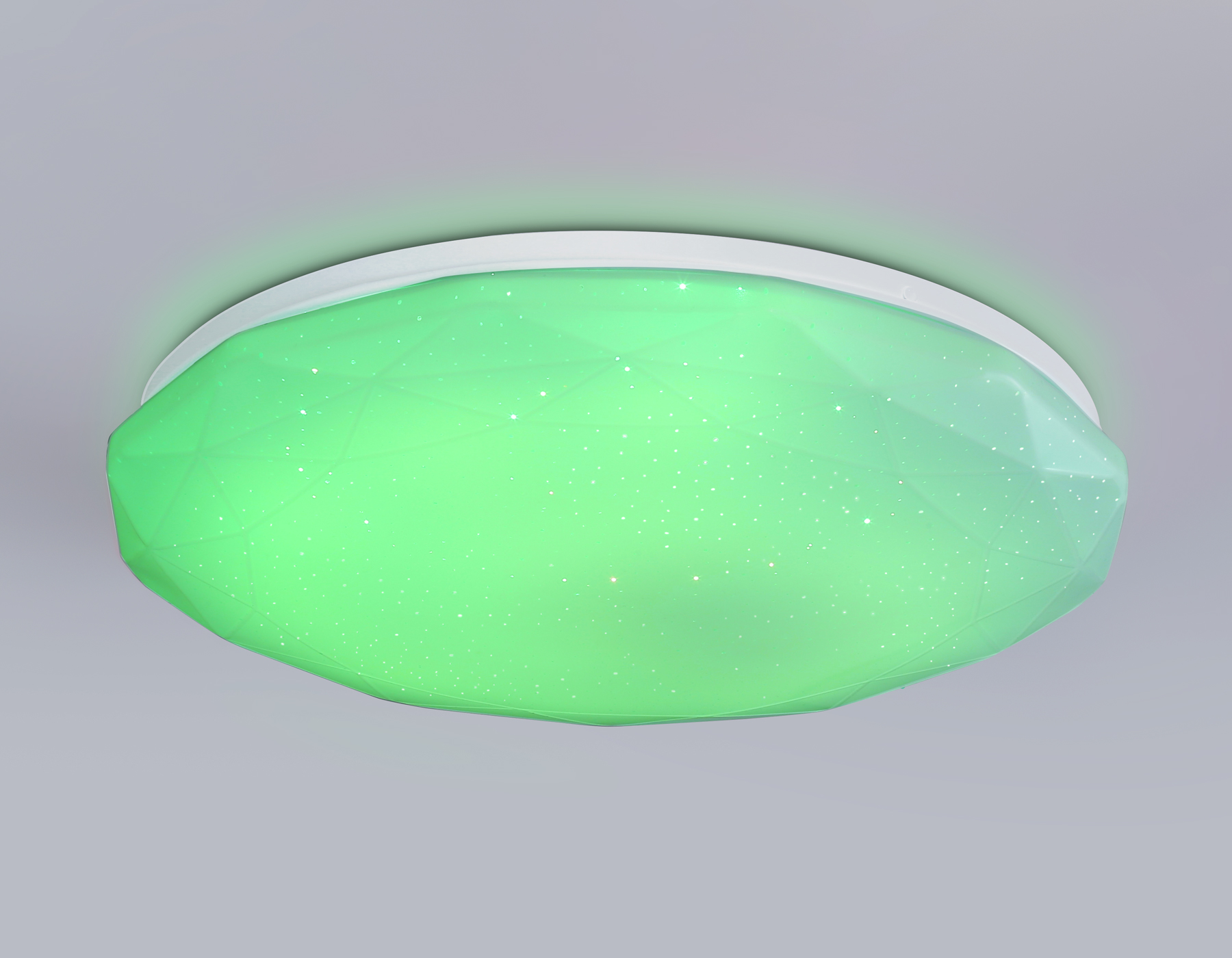 Светодиодный светильник RGB с пультом управления FZ418 WH белый IP20 66W 3000K-6500K+RGB D480*65 (ПДУ ИК)