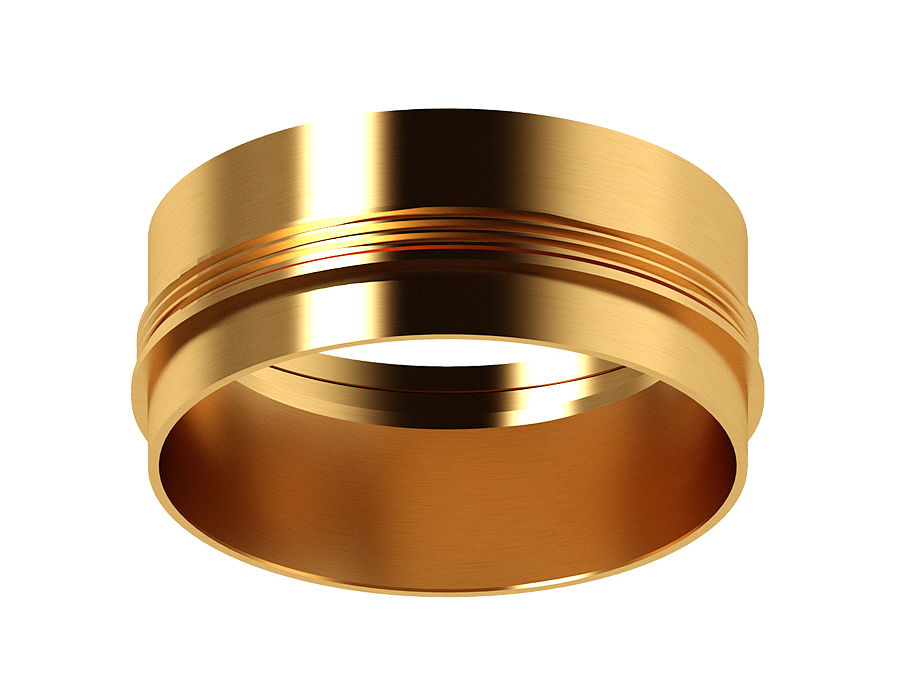 Насадка передняя для корпуса светильника с диаметром отверстия D60mm N6124 PYG золото желтое полированное D60*H32mm Out10mm MR16